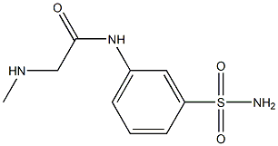 N-[3-(aminosulfonyl)phenyl]-2-(methylamino)acetamide Struktur