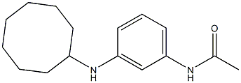 N-[3-(cyclooctylamino)phenyl]acetamide 化学構造式