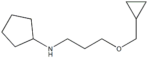 N-[3-(cyclopropylmethoxy)propyl]cyclopentanamine Struktur