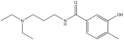 N-[3-(diethylamino)propyl]-3-hydroxy-4-methylbenzamide Structure