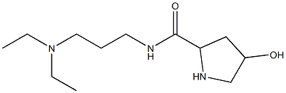 N-[3-(diethylamino)propyl]-4-hydroxypyrrolidine-2-carboxamide Struktur