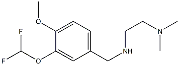 N'-[3-(difluoromethoxy)-4-methoxybenzyl]-N,N-dimethylethane-1,2-diamine Structure