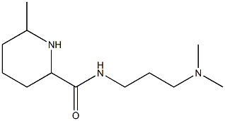 N-[3-(dimethylamino)propyl]-6-methylpiperidine-2-carboxamide,,结构式