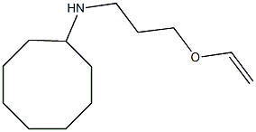 N-[3-(ethenyloxy)propyl]cyclooctanamine 化学構造式
