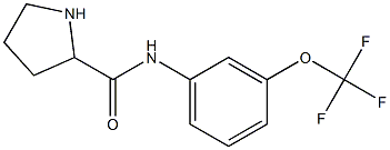 N-[3-(trifluoromethoxy)phenyl]pyrrolidine-2-carboxamide 化学構造式