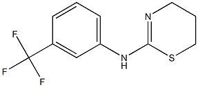 N-[3-(trifluoromethyl)phenyl]-5,6-dihydro-4H-1,3-thiazin-2-amine,,结构式