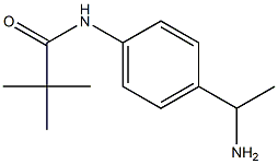 N-[4-(1-aminoethyl)phenyl]-2,2-dimethylpropanamide Structure
