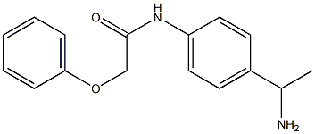 N-[4-(1-aminoethyl)phenyl]-2-phenoxyacetamide Struktur