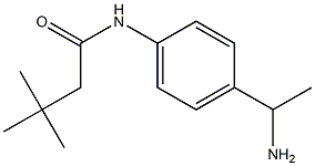 N-[4-(1-aminoethyl)phenyl]-3,3-dimethylbutanamide Structure