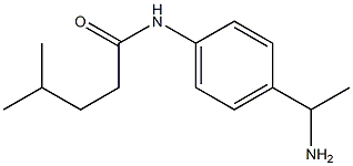 N-[4-(1-aminoethyl)phenyl]-4-methylpentanamide Structure