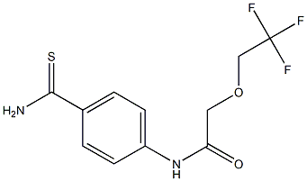 N-[4-(aminocarbonothioyl)phenyl]-2-(2,2,2-trifluoroethoxy)acetamide