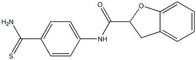 N-[4-(aminocarbonothioyl)phenyl]-2,3-dihydro-1-benzofuran-2-carboxamide Structure