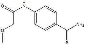 N-[4-(aminocarbonothioyl)phenyl]-2-methoxyacetamide Structure