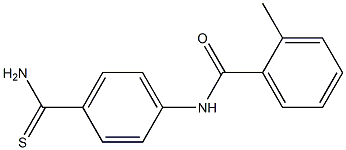 N-[4-(aminocarbonothioyl)phenyl]-2-methylbenzamide Structure