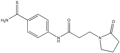 N-[4-(aminocarbonothioyl)phenyl]-3-(2-oxopyrrolidin-1-yl)propanamide