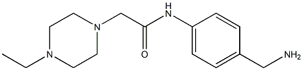 N-[4-(aminomethyl)phenyl]-2-(4-ethylpiperazin-1-yl)acetamide