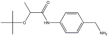 N-[4-(aminomethyl)phenyl]-2-(tert-butoxy)propanamide,,结构式