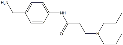 N-[4-(aminomethyl)phenyl]-3-(dipropylamino)propanamide Struktur