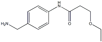 N-[4-(aminomethyl)phenyl]-3-ethoxypropanamide 结构式