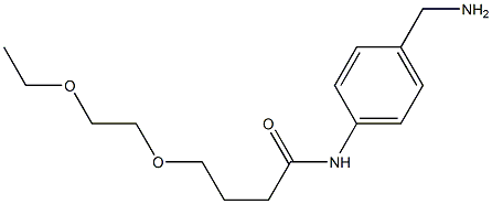 N-[4-(aminomethyl)phenyl]-4-(2-ethoxyethoxy)butanamide Structure