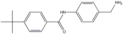 N-[4-(aminomethyl)phenyl]-4-tert-butylbenzamide,,结构式