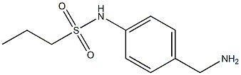 N-[4-(aminomethyl)phenyl]propane-1-sulfonamide 化学構造式