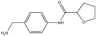 N-[4-(aminomethyl)phenyl]tetrahydrofuran-2-carboxamide Struktur