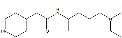 N-[4-(diethylamino)-1-methylbutyl]-2-piperidin-4-ylacetamide Structure