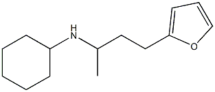 N-[4-(furan-2-yl)butan-2-yl]cyclohexanamine 化学構造式
