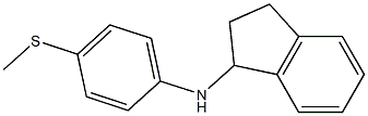 N-[4-(methylsulfanyl)phenyl]-2,3-dihydro-1H-inden-1-amine Structure