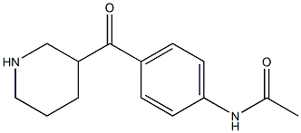 N-[4-(piperidin-3-ylcarbonyl)phenyl]acetamide Struktur