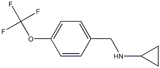 N-[4-(trifluoromethoxy)benzyl]cyclopropanamine 结构式