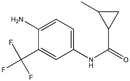 N-[4-amino-3-(trifluoromethyl)phenyl]-2-methylcyclopropanecarboxamide Structure