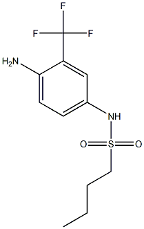 N-[4-amino-3-(trifluoromethyl)phenyl]butane-1-sulfonamide,,结构式