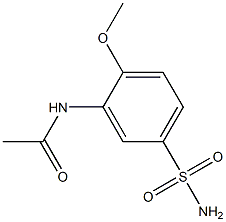 N-[5-(aminosulfonyl)-2-methoxyphenyl]acetamide,,结构式