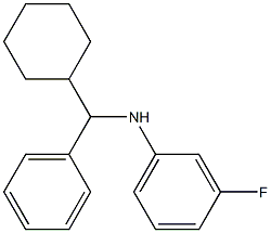 N-[cyclohexyl(phenyl)methyl]-3-fluoroaniline 化学構造式