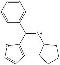 N-[furan-2-yl(phenyl)methyl]cyclopentanamine Structure