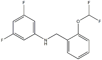 N-{[2-(difluoromethoxy)phenyl]methyl}-3,5-difluoroaniline Structure