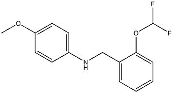 N-{[2-(difluoromethoxy)phenyl]methyl}-4-methoxyaniline Structure