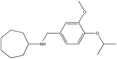 N-{[3-methoxy-4-(propan-2-yloxy)phenyl]methyl}cycloheptanamine 化学構造式