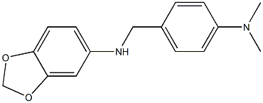 N-{[4-(dimethylamino)phenyl]methyl}-2H-1,3-benzodioxol-5-amine Struktur