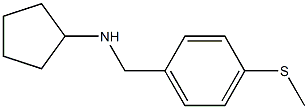 N-{[4-(methylsulfanyl)phenyl]methyl}cyclopentanamine Structure