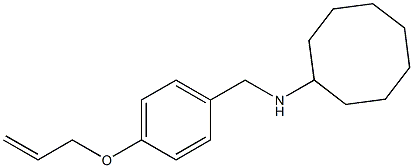 N-{[4-(prop-2-en-1-yloxy)phenyl]methyl}cyclooctanamine Structure