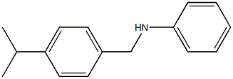 N-{[4-(propan-2-yl)phenyl]methyl}aniline Structure