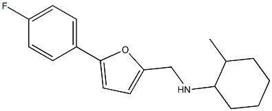 N-{[5-(4-fluorophenyl)furan-2-yl]methyl}-2-methylcyclohexan-1-amine Struktur