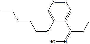 N-{1-[2-(pentyloxy)phenyl]propylidene}hydroxylamine Structure