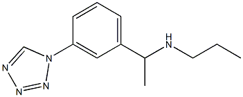 N-{1-[3-(1H-tetrazol-1-yl)phenyl]ethyl}propan-1-amine Struktur