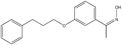 N-{1-[3-(3-phenylpropoxy)phenyl]ethylidene}hydroxylamine Struktur