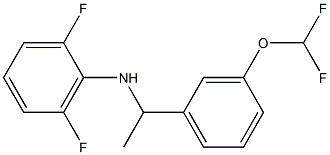 N-{1-[3-(difluoromethoxy)phenyl]ethyl}-2,6-difluoroaniline Structure