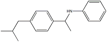 N-{1-[4-(2-methylpropyl)phenyl]ethyl}aniline Struktur